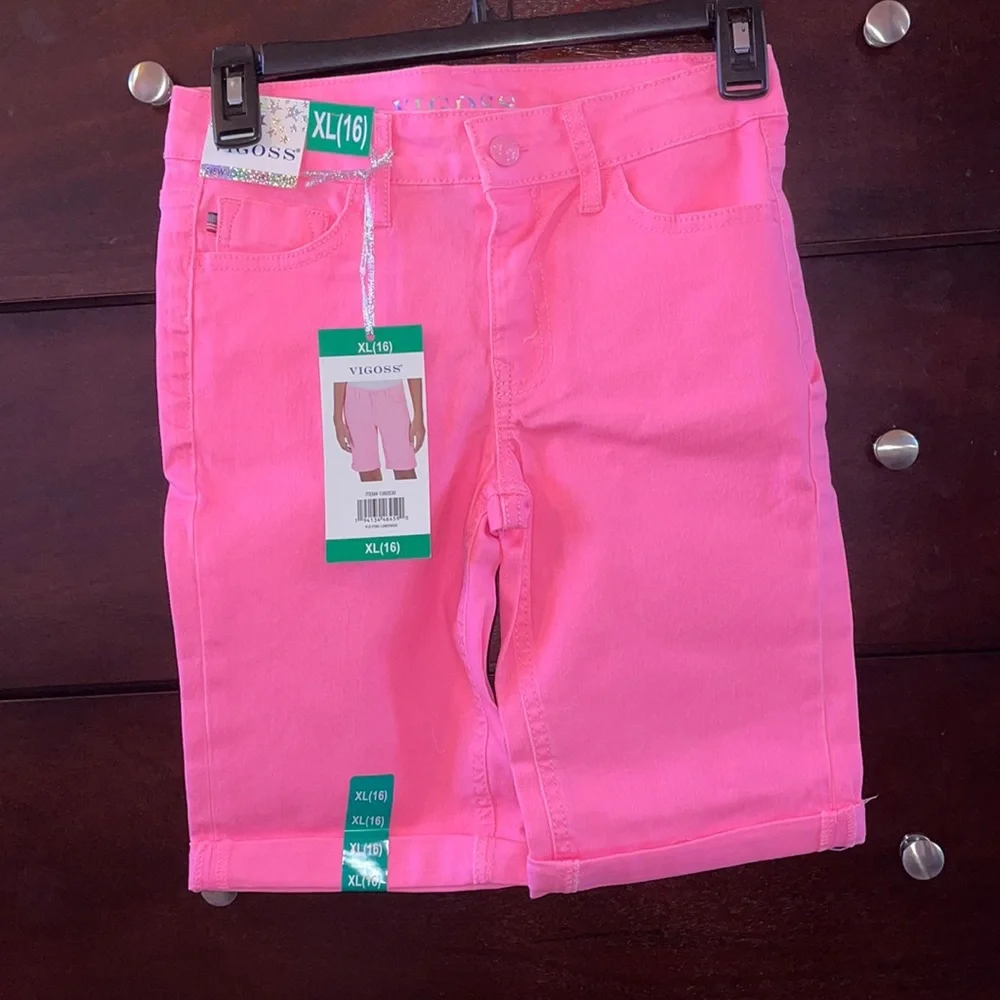 Vigoss pink girls Bermuda shorts XS 5-6